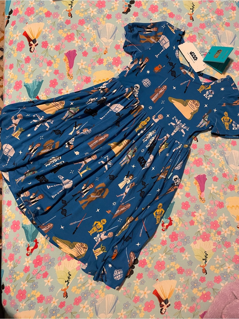 Posh Peanut Star Wars Criss Cross Twirl Dress